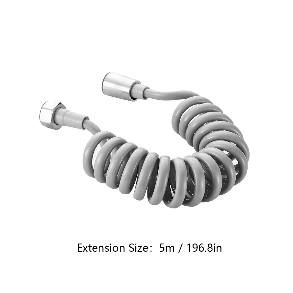 2m 3m 5m Spring Shower Hose Meters Water Plumbing Hose Plastic Bathroom Water Toilet Bidet Sprayer Telephone Line soft Hoses: Blue