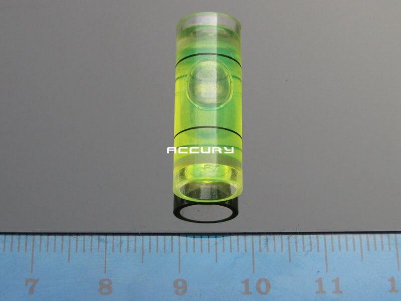 100pcs 9.5*25mm Plastic Buisvormige waterpas Fotolijst leveler Muur TV waterpas