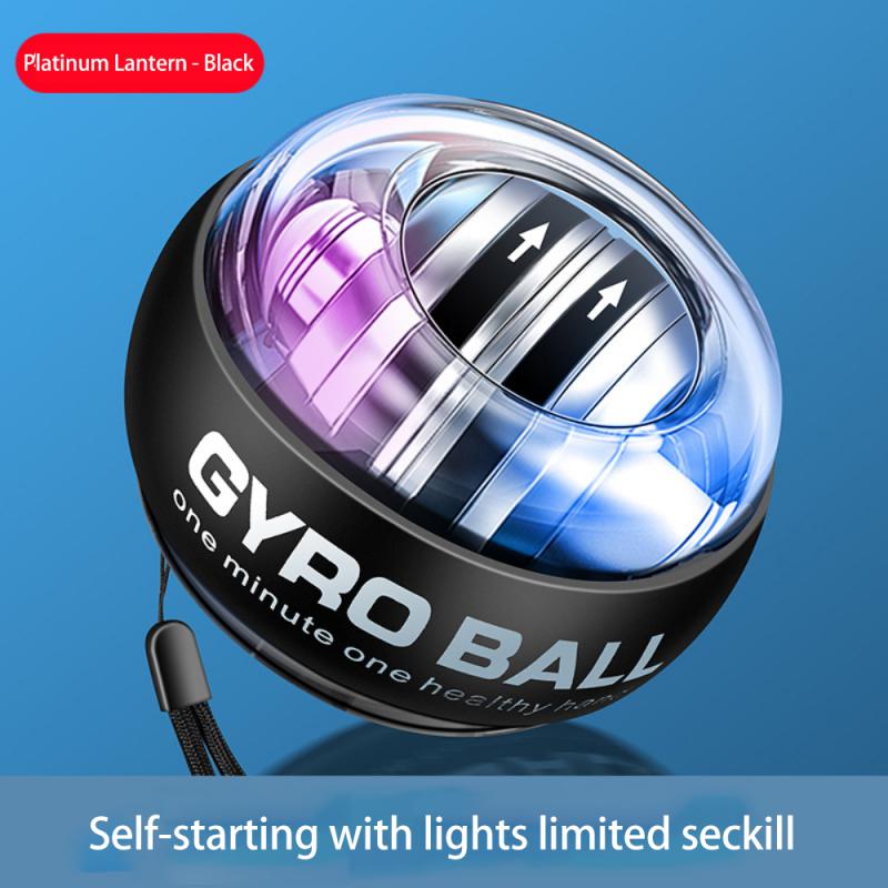 Led Gyroscopische Powerball Autostart Bereik Gyro Power Pols Bal Arm Hand Spier Force Trainer Fitness Power Polsen Bal Apparatuur: Blauw