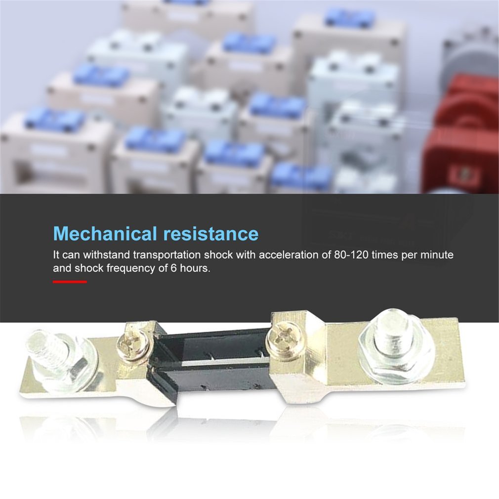 FL-2 50A/100A/200A 75MV DC Current Shunt Resistor Panel For Digital Amp Meter Ammeter Class 0.5 Current Shunt Resistor