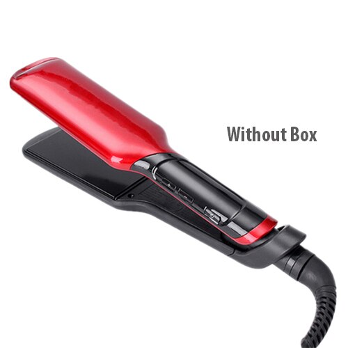 Hair Straightener Hair Iron Plank Tongs Flat Iron Curler Corrugation Straight Hair Modelling Tools: without box / UK