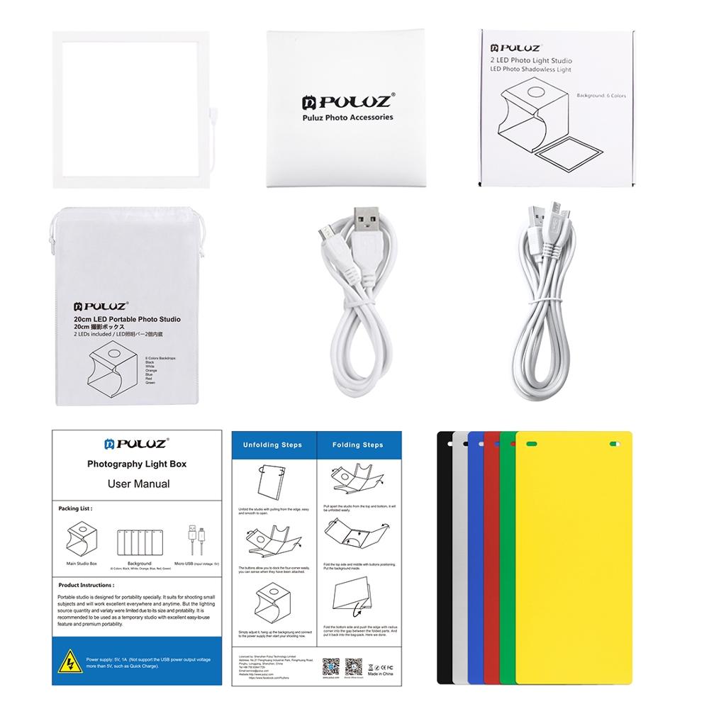 Mini led-valokuvaus varjoton valolamppu paneeli pad studio ammunta teltta laatikko setti pienten esineiden kuvaus 20cm x 20cm aluetta