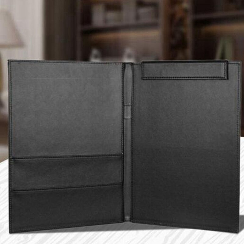 Pu Leather A4 Writing Clipboard Business Notepad Clip Boards Meeting Conference Document Organizer File Folders Paper Resume Sto