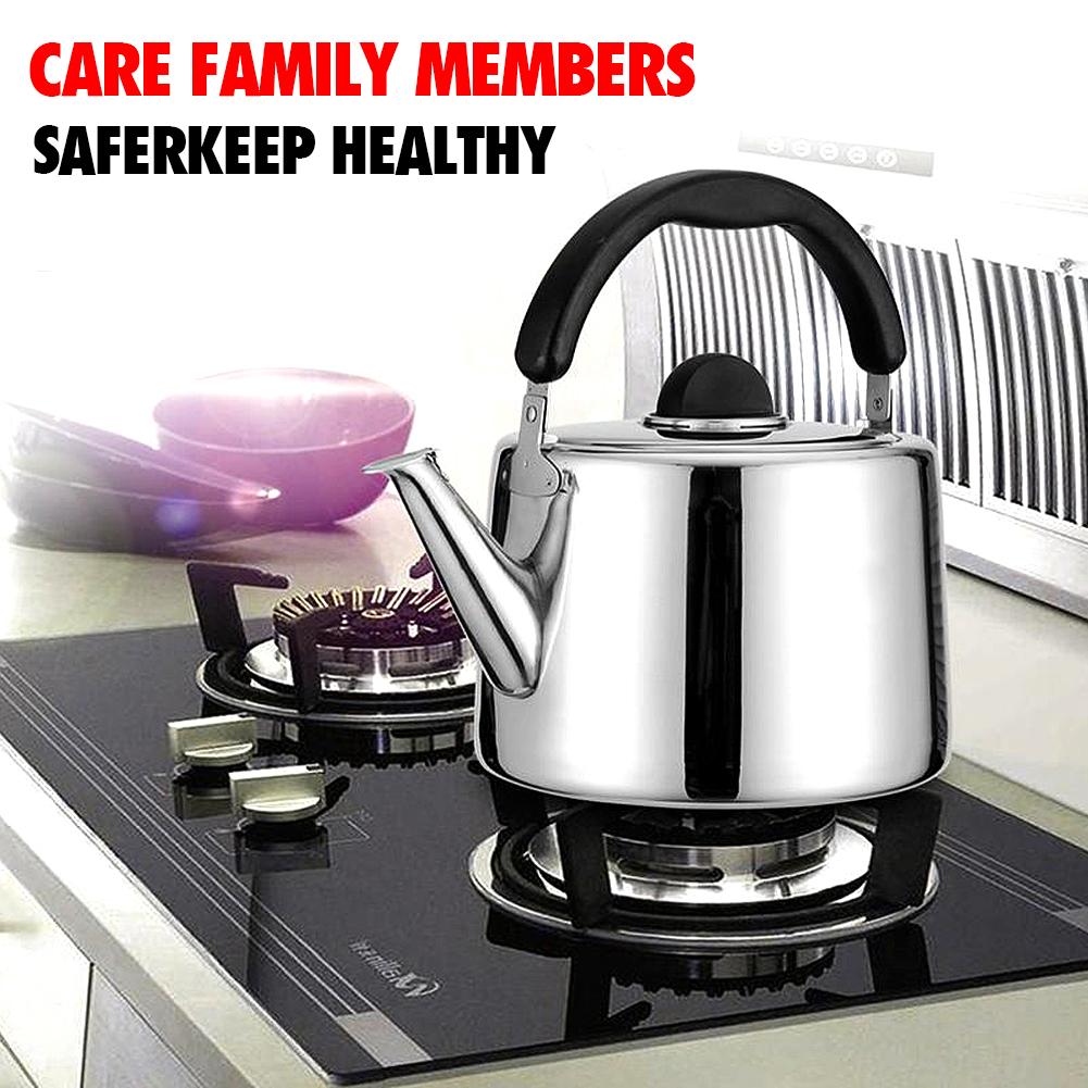 Electric Whistling Water Kettle Induction Cooker Gas Stove Stainless Steel Tea Coffee Maker Water Boiler Kitchen Travel 2L 7L