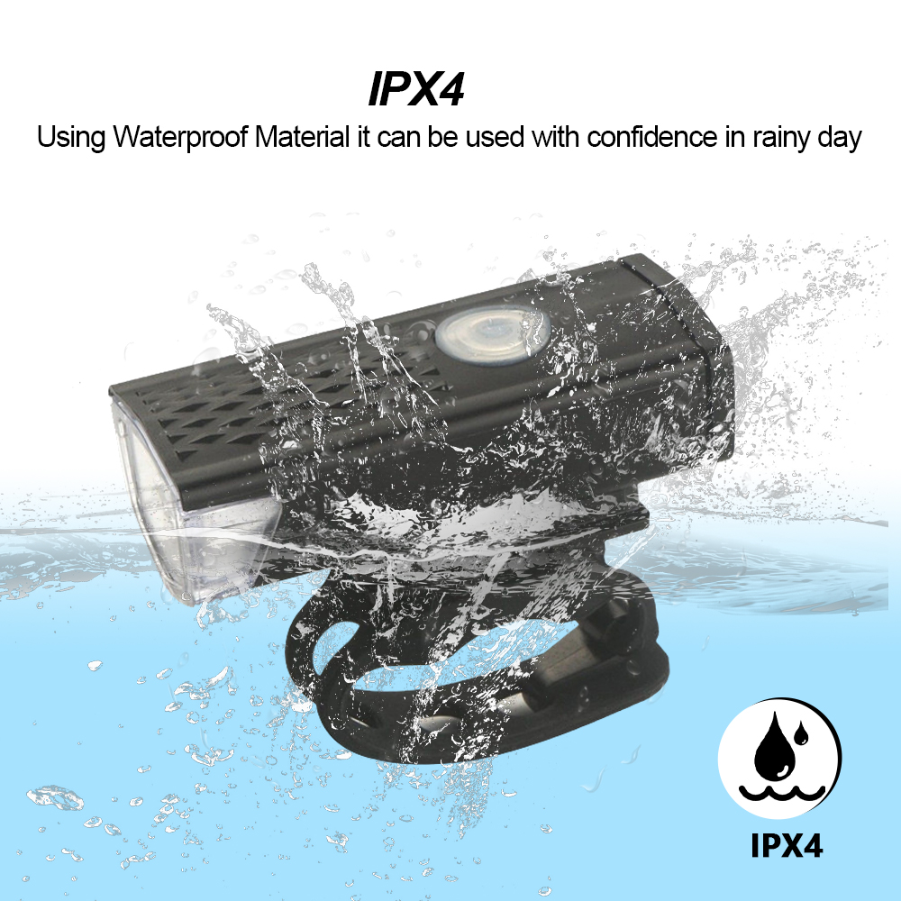 Juego de luces delanteras para bicicleta, luz trasera recargable por USB, fácil de instalar, 3 modos, accesorios para bicicleta, 2218