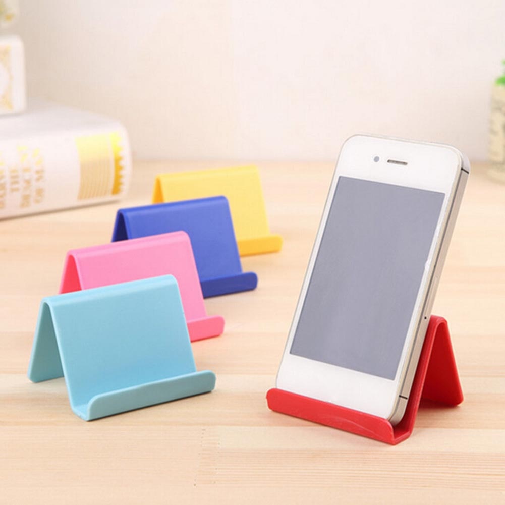 Simple Phone Business Card Holder Support Plastic Mobile Phone Holder Stand Smartphone Holder
