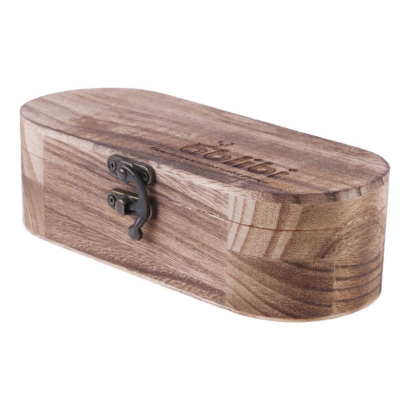 Läsglasögon box solglasögon naturligt trä hopfällbar handgjord förvaringsväska hårt skyddande vintagepaket glasögon  x7ya