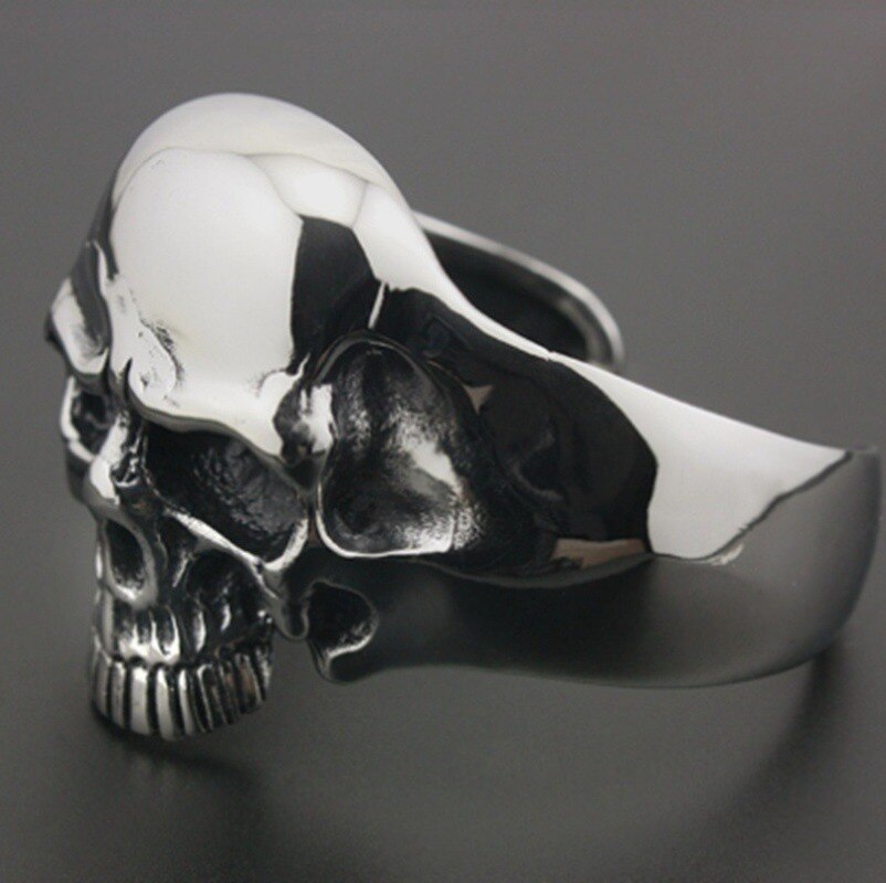 gotisch Metall Riesige Schwere Schädel Männer Radfahrer Felsen Punk Armbinde Armreifen