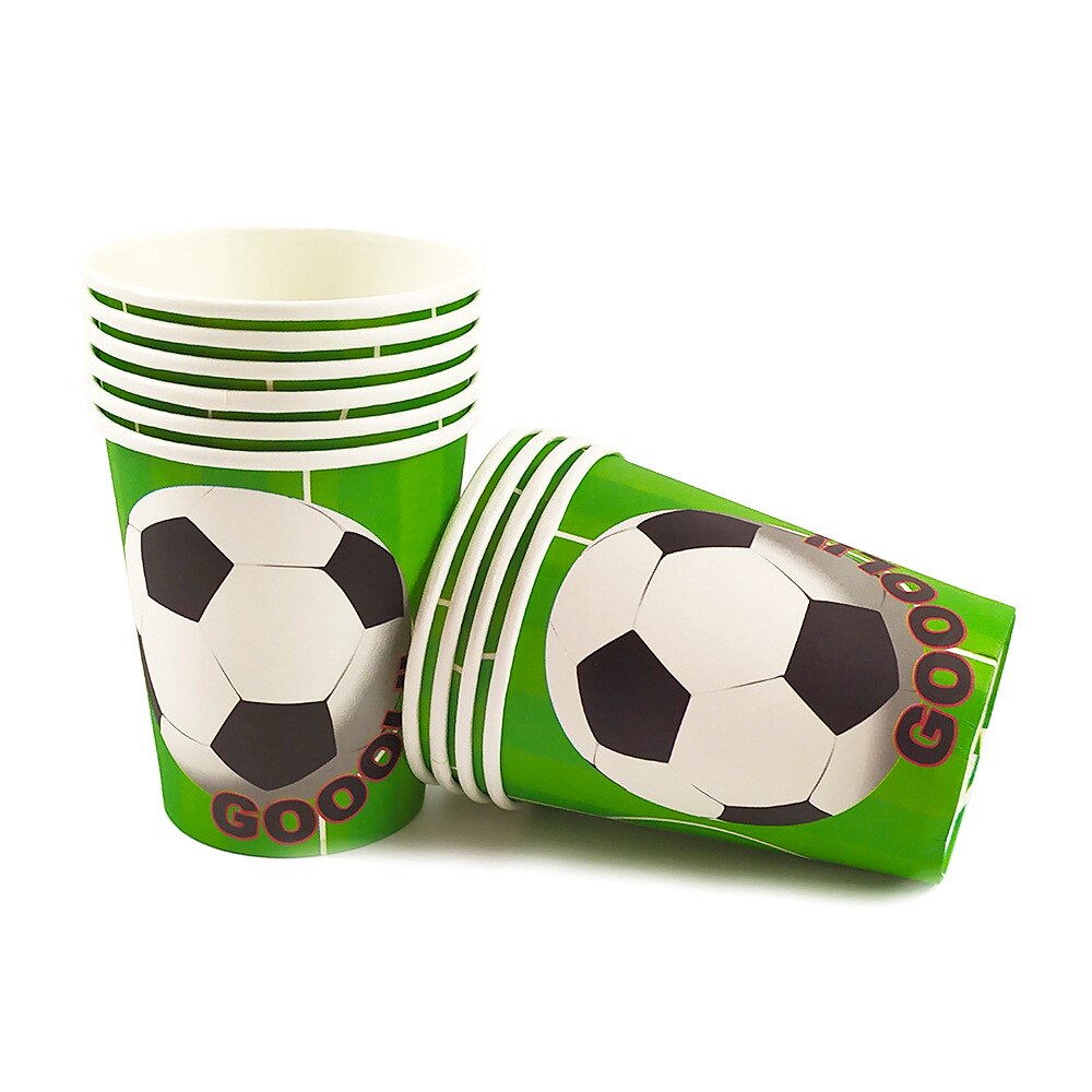 World Cup football children birthday party decoration flag pull mask tablecloth paper plate cutlery set ，baby shower