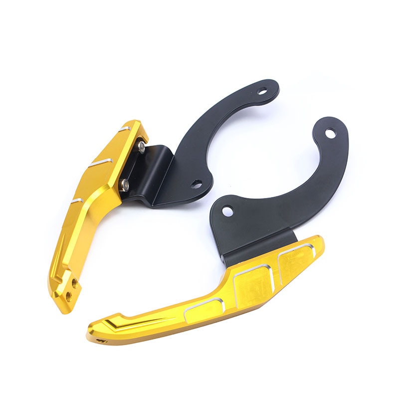 Motorcycle Tail Handrail for ZONTES ZT310R 310T CNC Personality Rear Armrest Racer Shelf handle tail fin Accessories: Double color yellow