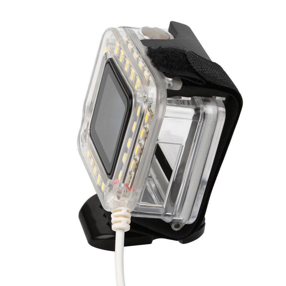 USB 20 LED Vullen Lens Ring Flash Light Behuizing Case Lamp voor GoPro Hero 4/3 +