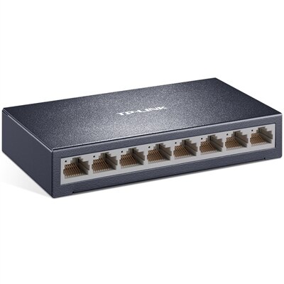 TP-LINK 8-Port Fast Ethernet Switch TL-SF1008D 10/100M Adaptieve RJ45 Port Steel Shell Full Duplex Mdi/Mdix Mac Plug En Play