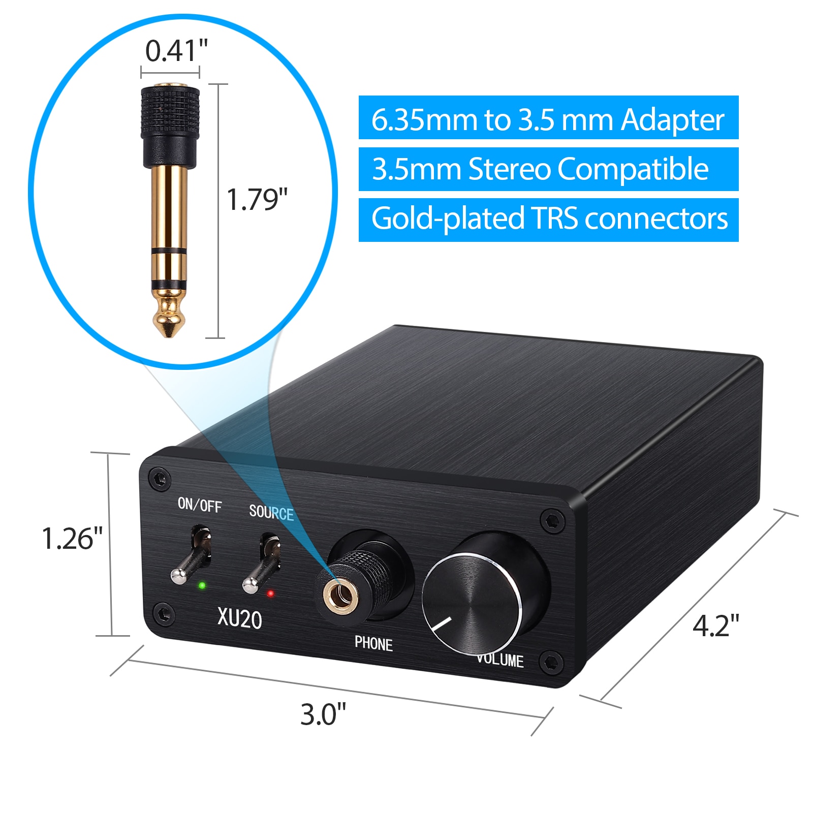 eSYNiC Digital To Analog Audio Converter With HiFi Headphone Amplifier Coaxial SPDIF Toslink To L/R RCA Audio Adapter 192kHz DAC
