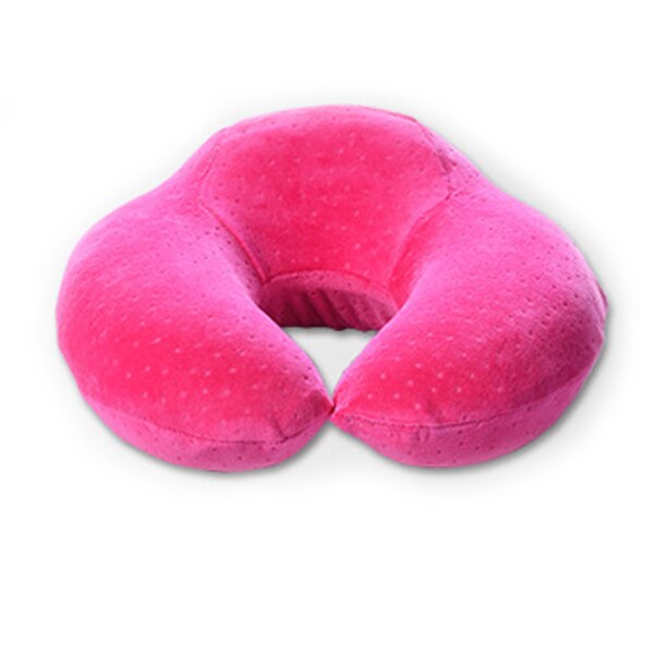 U Vormige Hals Kussens Memory Foam Reizen Kussen Nek Gezondheidszorg Accessoires Comfortabele Kussens Voor Goede Slaap Thuis Textiel: Rose