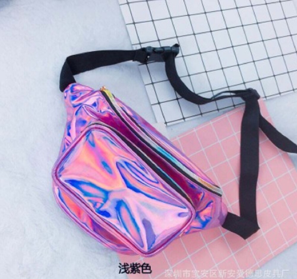 Vrouwen pailletten glitter taille heuptasje riem heuptasje tasje heuptasje messenger handtas opbergzakken: 7