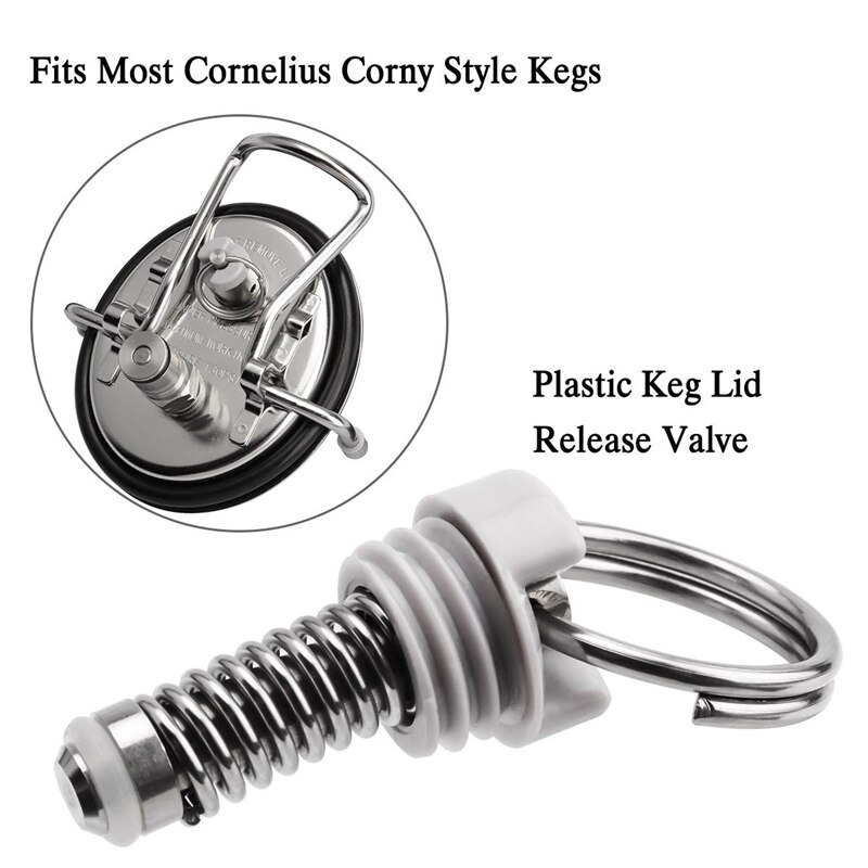 Pressure Relief Valve Plastic Keg Lid Release Valve for Ball Lock Type