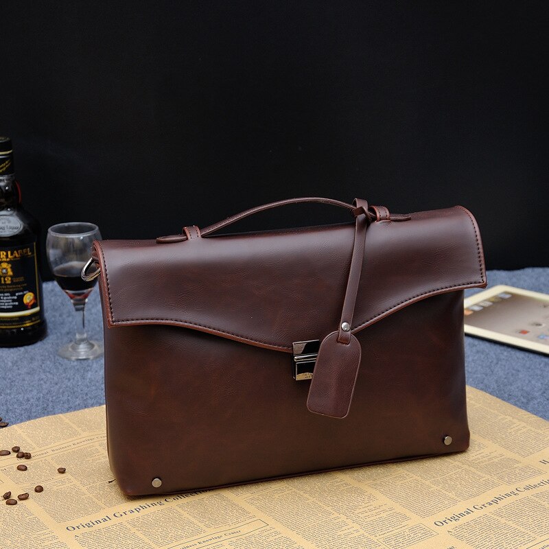 Casual heren tas slot schoudertas populaire trend cross body sectie aktetas