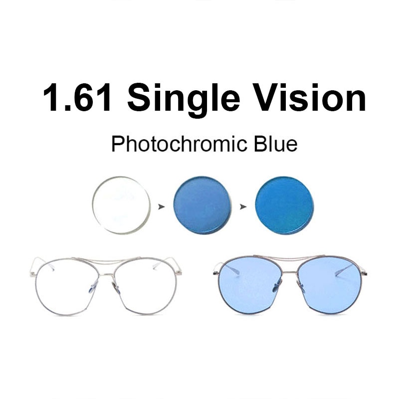 1.61 Meekleurende Roze Of Blauw Of Paars Enkele Visie Lens Sph-8.00 ~ + 6.00 Max Cly- 6.00 Optische Lenzen Voor Brillen