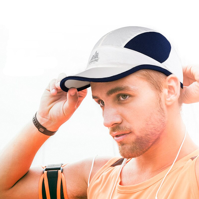 AONIJIE-Gorra visera de verano ligera, deportiva, playa, Golf, pesca, maratón con cordón ajustable, Anti UV, secado rápido, E4099