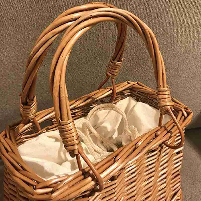 Fita palha saco verão mini artesanal rattan vime lazer satchel férias bolsa de viagem das senhoras mão o1n9