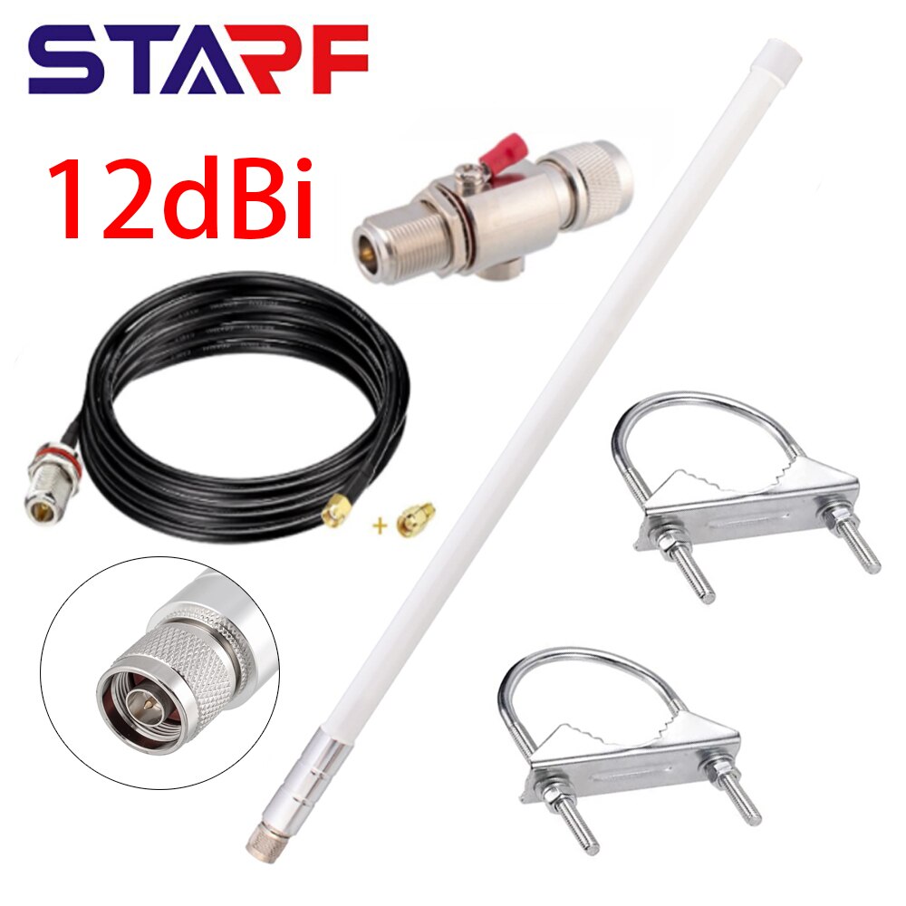 55cm Helium HNT Miners Antenna Long Range Outdoor Omni Fiberglass Antenna 915Mhz For All Helium Miners 868Mhz 12dbi