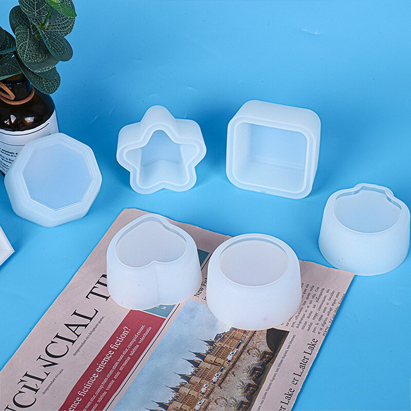 Plant Flower Pot Epoxy Resin Mold Dish Plate Succulent Flowerpot Silicone Mould DIY Crafts Home Decorations Casting Tool