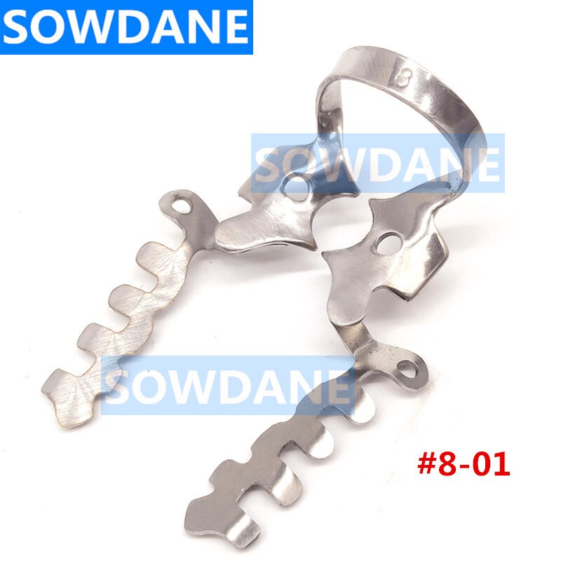 3 pcs Dental Multi-functional Rubber Dam Clamps Dental Special Clips Clip Stainless Steel Dentist Ortho Instrument: 3 pieces 8-01