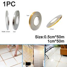 Home Improvement Tile Gap Tape Self-Adhesive Sticker Floor Wall Seam Sealing Tape Home Decoration 15ft