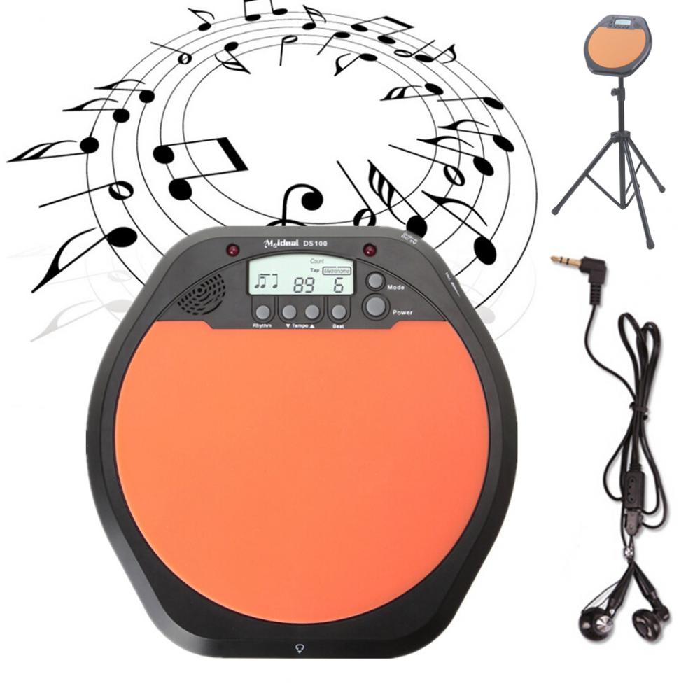 Drum Pad Digitale Elektrische Elektronische Draagbare Drum Pad Voor Training Practice Metronoom Professionele Muziekinstrument