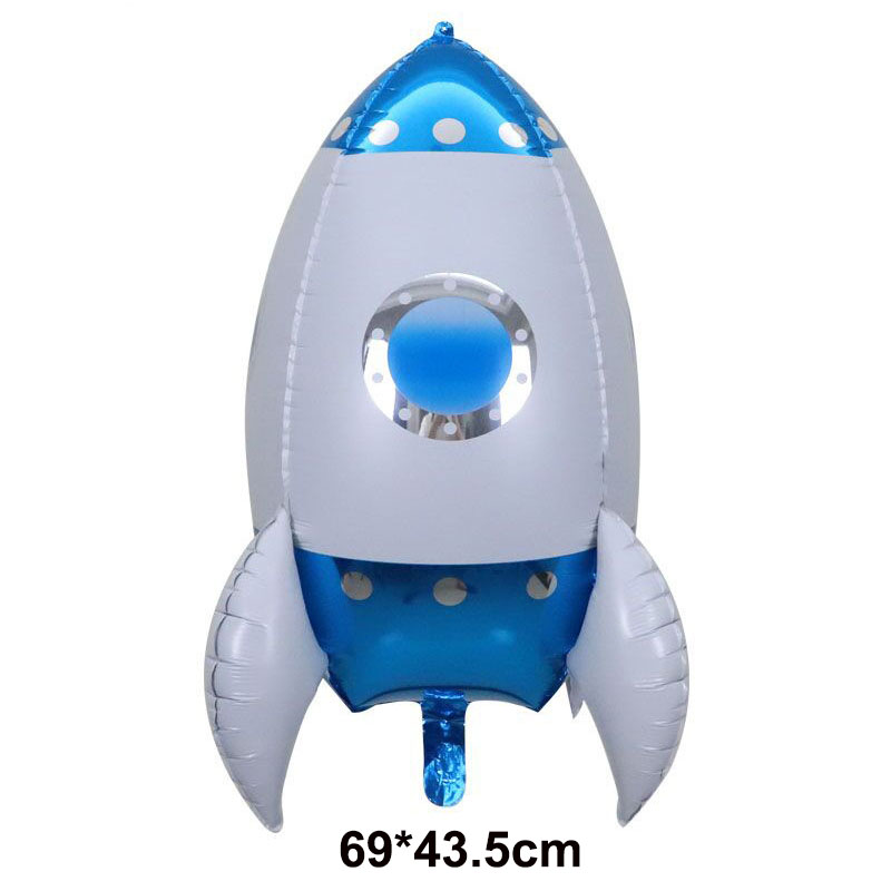 1pcs Outer Space Party Astronaut Helium Balloons Rocket Foil Balloons Galaxy Theme Party Boy Kids Birthday Party Decor Favors: 11