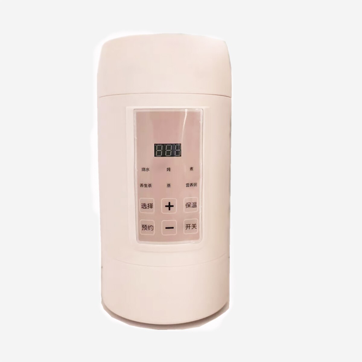 700ML 400W szybko wrzący czajnik wodny podróż na wolnym powietrzu czajnik elektryczny wielofunkcyjny izolowany czajnik z regulacją temperatury: Różowy