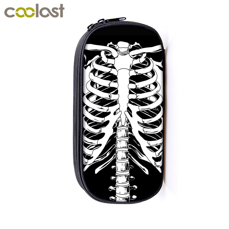 Voodoo dukke / hodeskalle kosmetikkvesker blyantboksveske kvinner sminkeveske jenter skoleveske blyantholder oppbevaringsvesker halloween: Qbbvoodoo 13