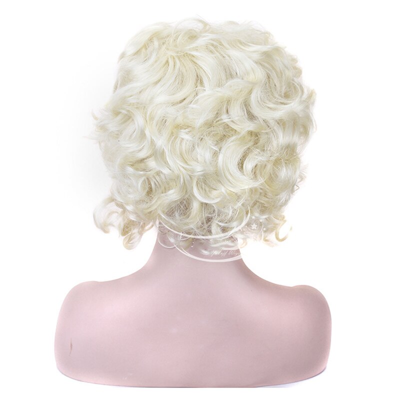 Hairjoy syntetiskt hår vit blond marie antoinette prinsessa peruk för halloween kostym