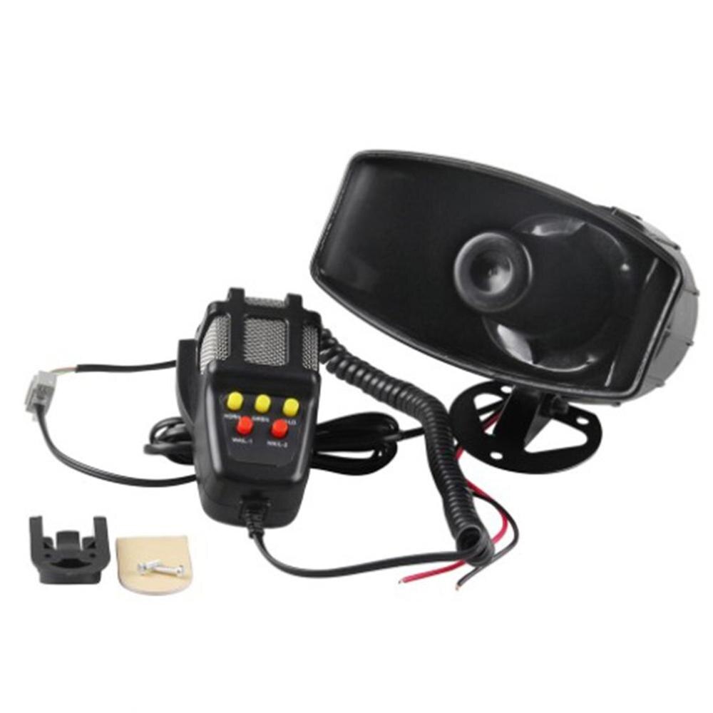 12V klaxon de voiture son alarme de voiture klaxon enregistrement de voiture sirène d'urgence klaxon haut-parleur avec plusieurs sons