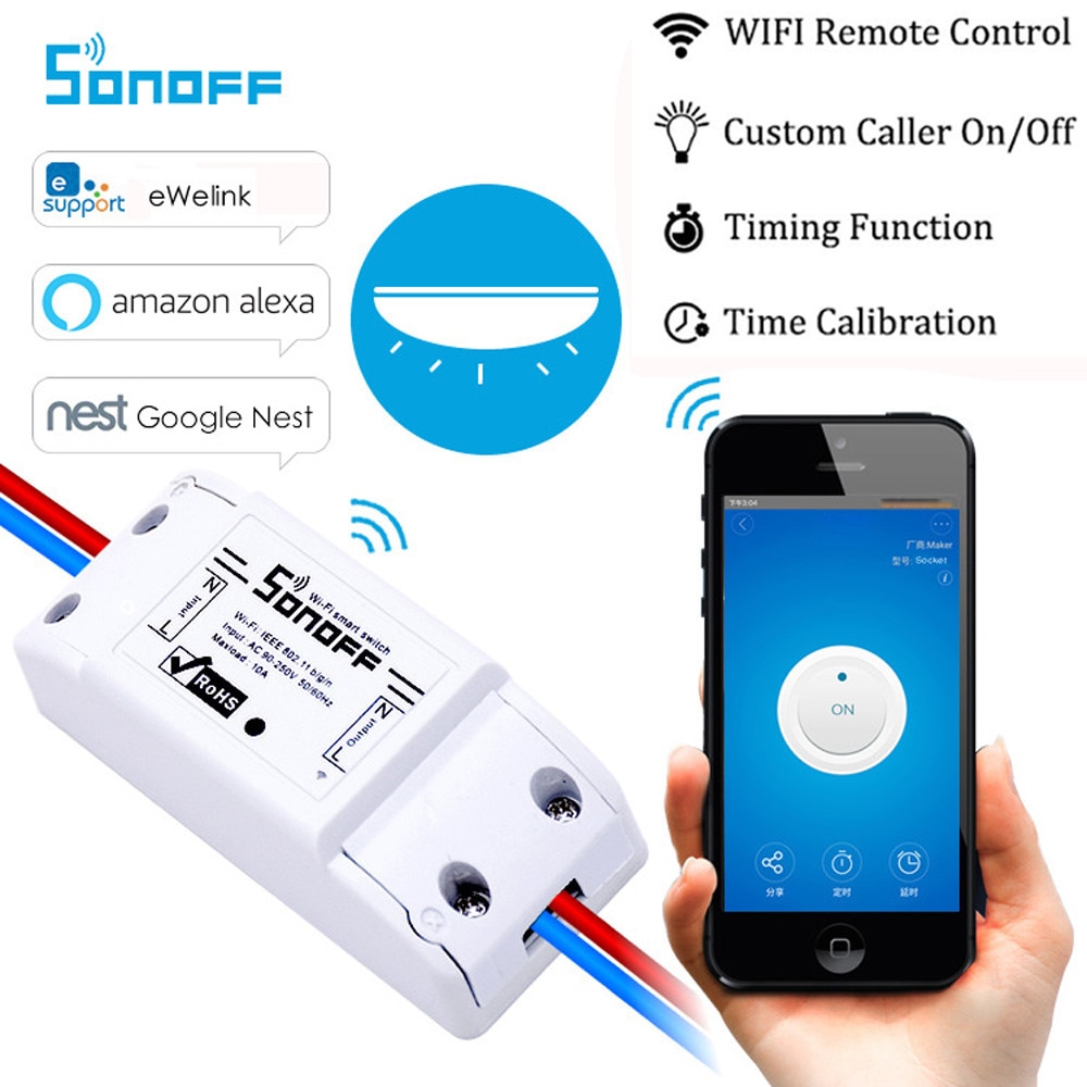 Grundlæggende trådløs wifi-afbryder fjernbetjening automatiseringsmodul gør-det-selv timer universal smart home #5