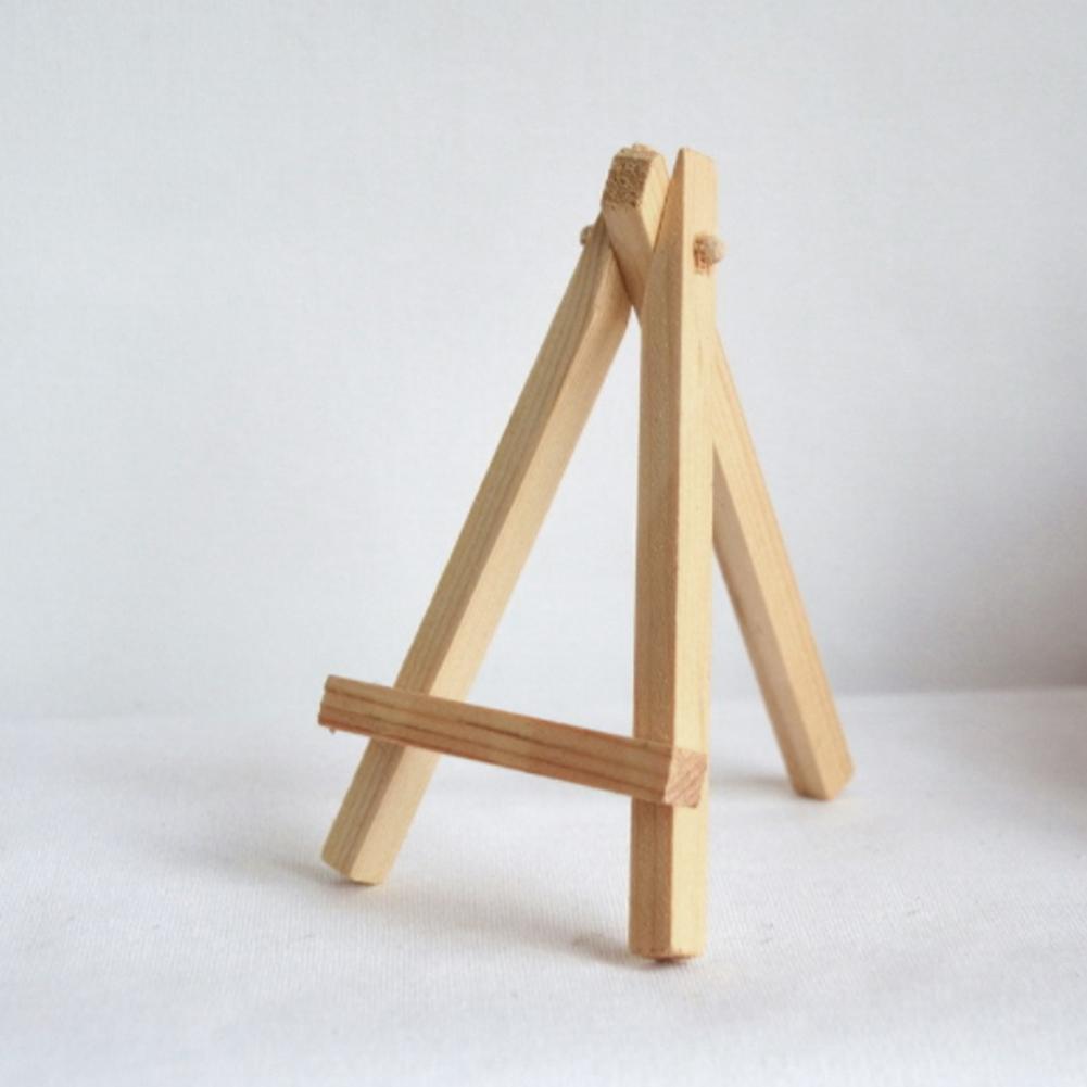 Marco de atril de madera Natural con trípode, pantalla para reuniones, bodas, artesanías, Tarjeta De Nombre para niños, soporte para mesa de pintura con números, L8Q9