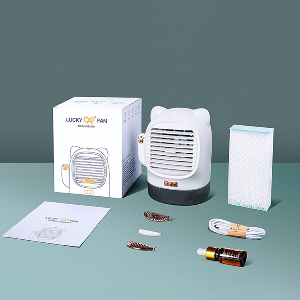 Mini Portable Air Conditioner Artic Cooler LED Timer USB Personal Space Cooler Fan Air Cooling Fan Device