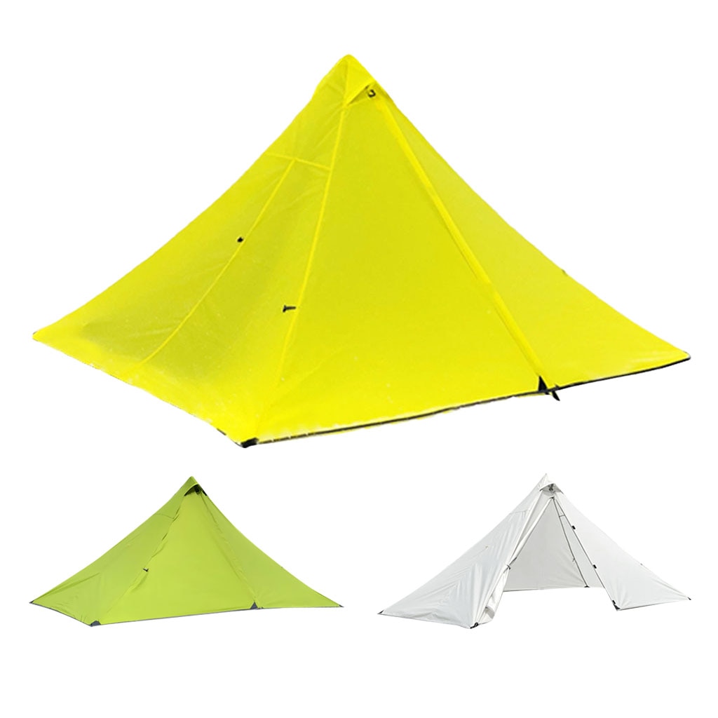 Lightweight Camping Hiking Pyramid Tent Trekking Pole Net Canopy