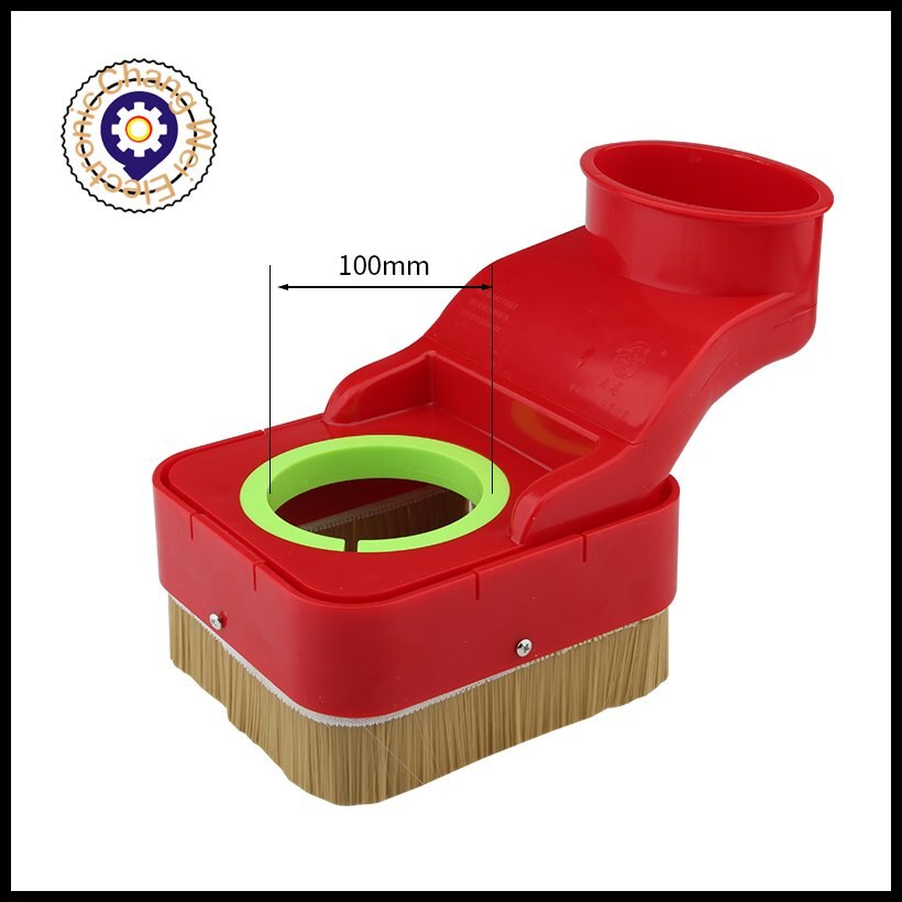 Cnc Stofkap, Borstel, Gratis Fall Graveermachine, Houtbewerking Stofkap, Cnc Spindel Freesmachine, stofafscheider: 100mm