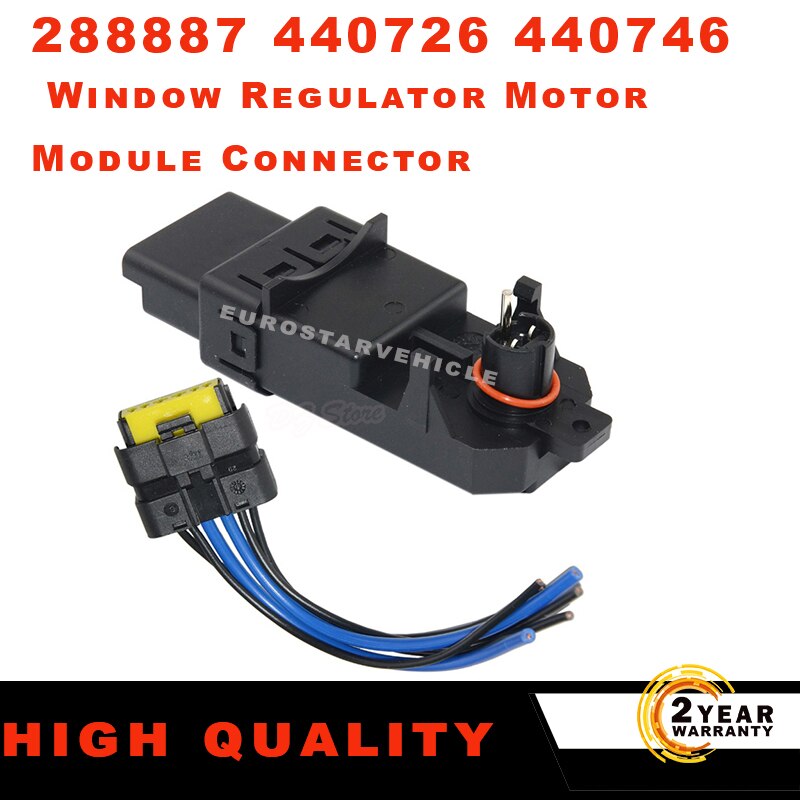 288887 440726 440746 440788 WINDOW MODULE + WIRING PLUG Kit HARNESS For RENAULT MEGANE CLIO SCENIC LAGUNA TEMIC
