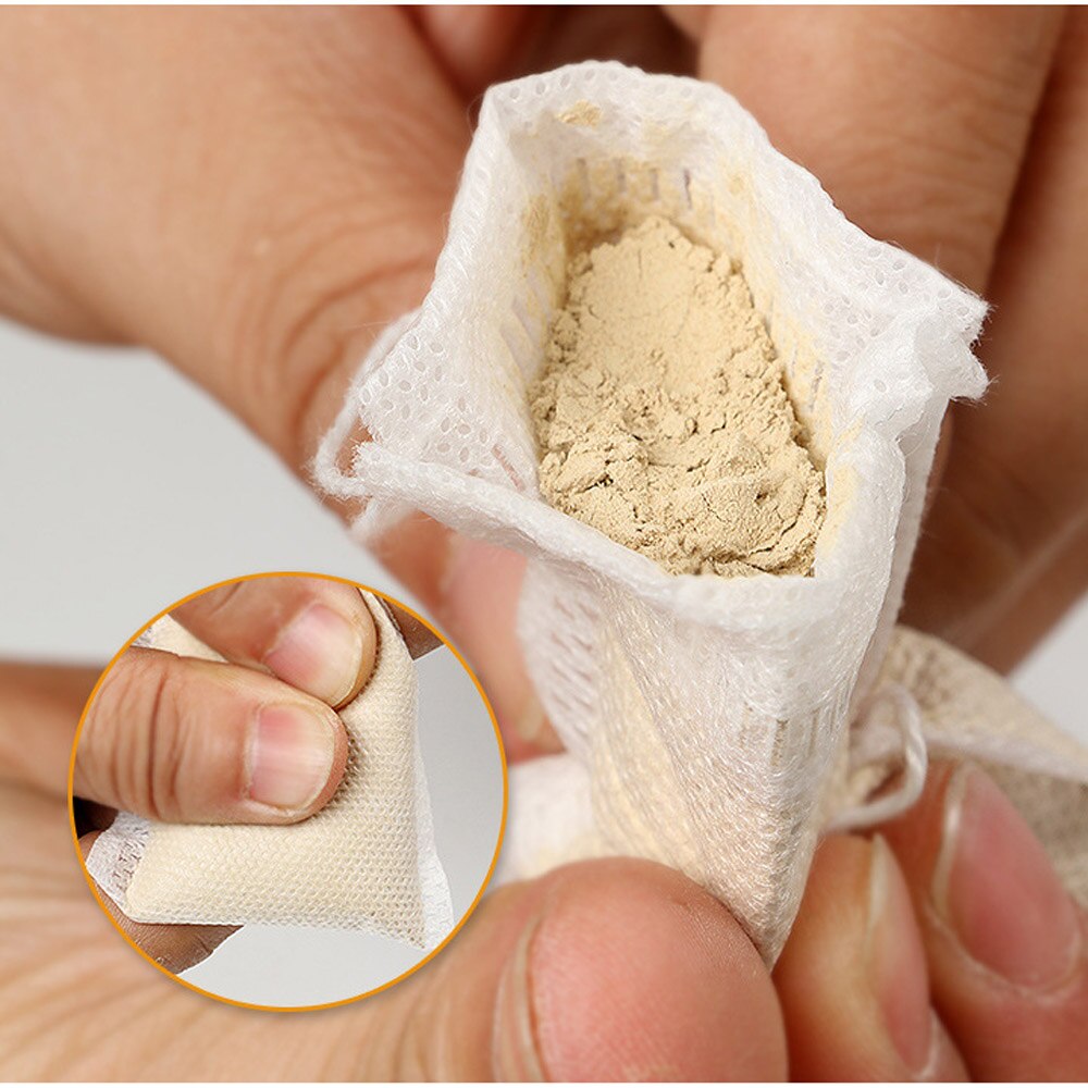 100pcs tea bags empty fragrant tea bags sealed filter paper bulk tea drawstring fiber bag filter, boiled herb spice coffee bag