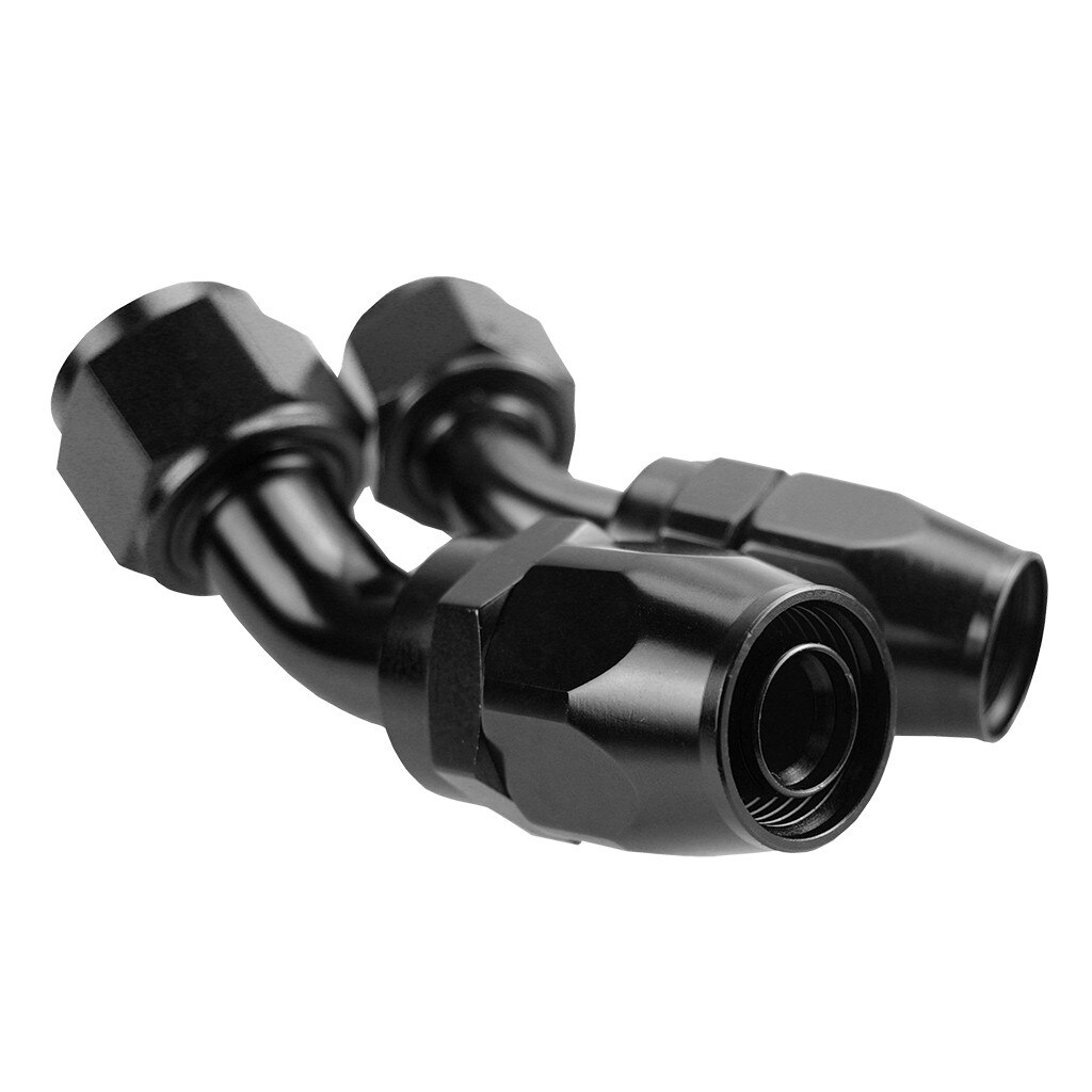 AN4/AN6/AN8/AN10/AN12 Swivel Hose End Fitting Adapter For Oil/Fuel/Gas Hose Line AN Degree Swivel Hose End Black may27