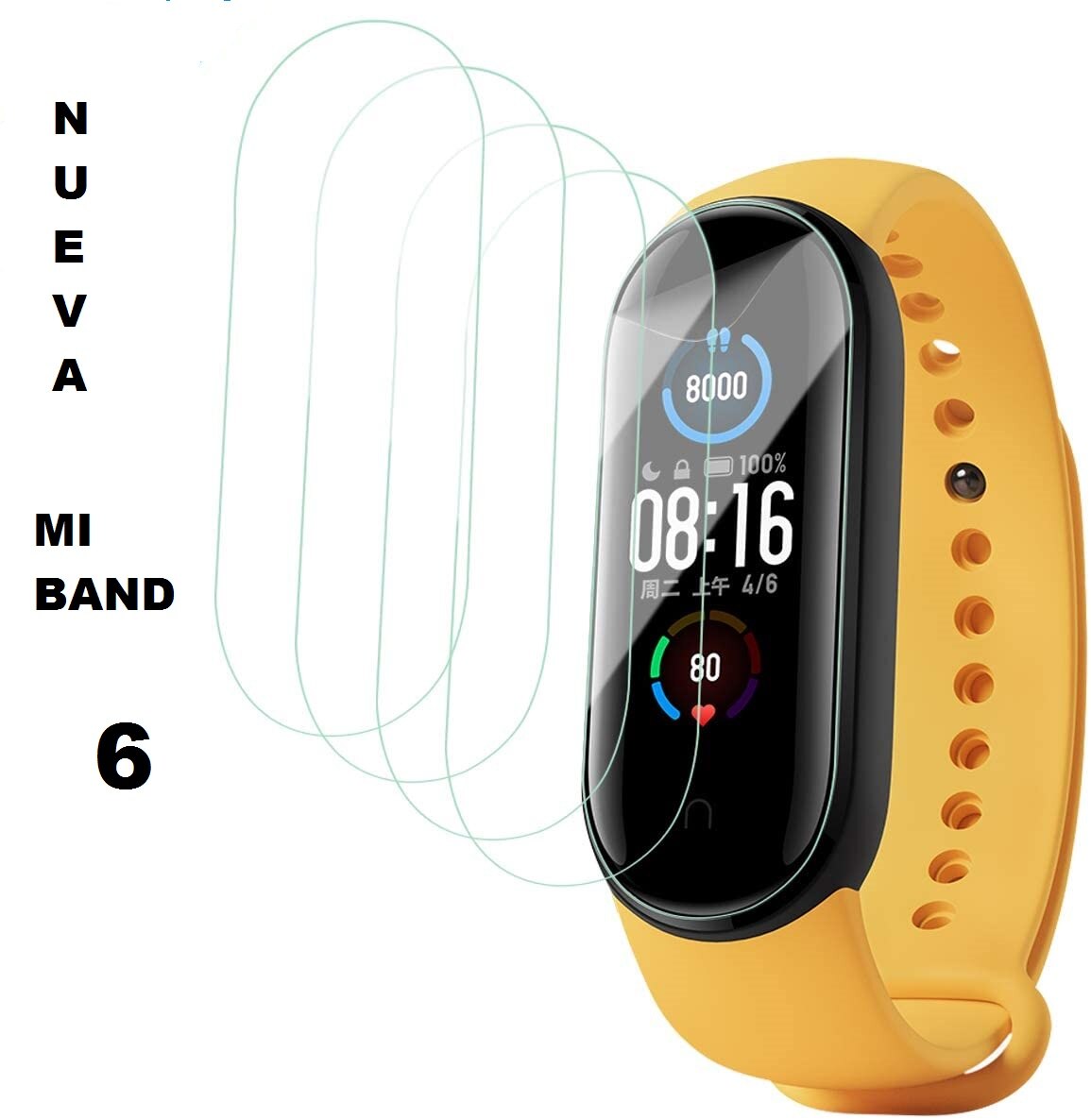 Screen Protectors Voor Xiaomi Mi Band 6, Lot Van 3 Screen Protector, Activiteit Band, Xiaomi, activiteit Horloge