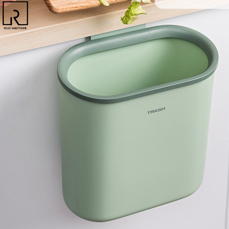 Hanging Trash Basket Under Sink Car Dump Garbage Cans Sorting Food Waste Bins Plastic Rubbish Bucket Desk Bucket Garbage Kitchen