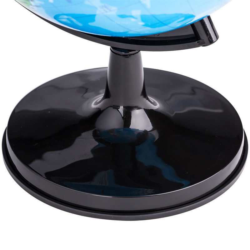 Desktop Globe Rotating Swivel World Map Teaching HD PVC Earth Atlas Geography Globe Kids Toy Educational Ornament 14.2Cm/10.6cm