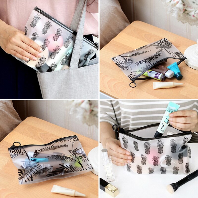 transparent Kleine Frauen Kosmetik Tasche Reise Funktion machen-hoch fallen Reißverschluss machen-hoch Veranstalter Lagerung Beutel Toilettenartikel Schönheit Waschen Tasche