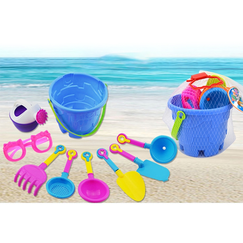 Zomer Strand Kasteel Schop Emmer Set Kleurrijke Strand Zand Speelgoed Set Met 9 Stuks A2UB