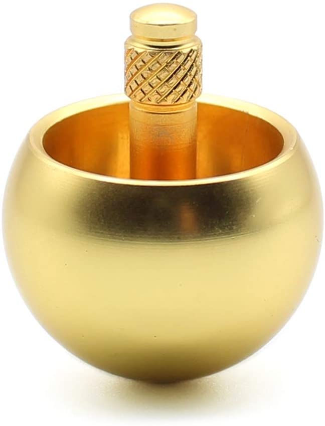 Spielzeugzeit metalltextur pilzkopf automatische drehung handdrehung gyroskop umgekehrter becher dekompressionsartefakt für erwachsene: Golden