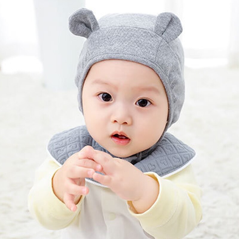 Cappello Del Bambino appena nato Orecchie Scaldino del Cotone Beanie Per I Ragazzi Infantili Delle Ragazze di Inverno di Autunno Bambini Carino Regolabile Berretti Cappelli Bambini Cofano