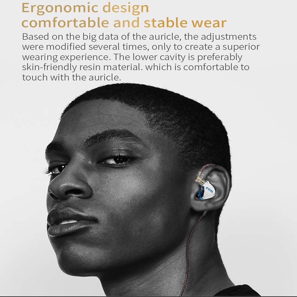 CCA C12 in-ear metalen hoofdtelefoon 5BA + 1DD hybride HiFi IEM-oortelefoon 12 stuurprogramma's Geluidsisolerende stereo bedrade oordopjes 2-pins